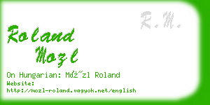 roland mozl business card